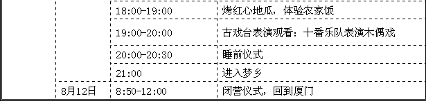 活动议程